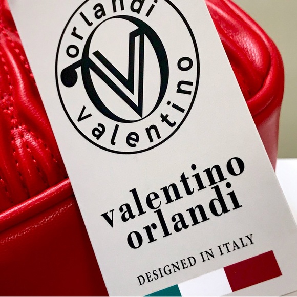Valentino Orlandi Quilted Red Bag New - Picture 6 of 16